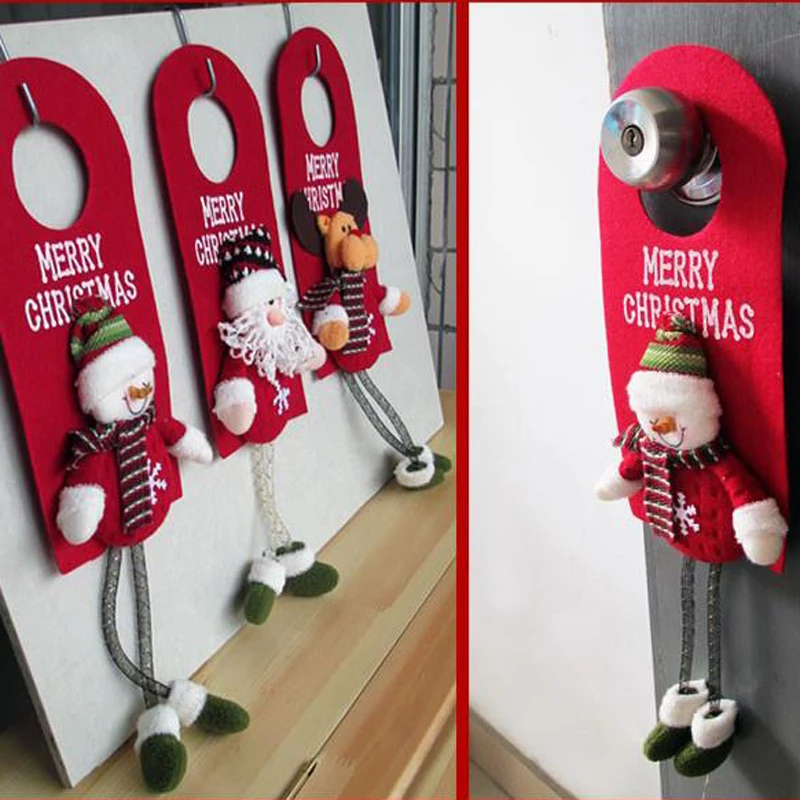2019 Новый Рождественский Санта-Клаус снеговик настенное украшение для дома | Дом и