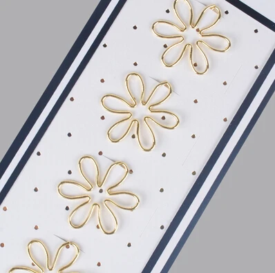 4pcs in a set Зажим Гальванизированный золото/розовый контактный для хранения школы w48 w08 лук скрепки для бумаги металлические закладки - Цвет: 4pcs in a set