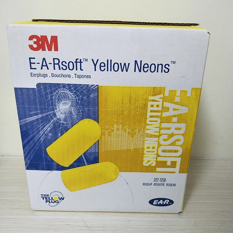 Пулевые беруши 3 м E A RSoft Yellow Neon 312 1250 эластичная Беспроводная шумоподавление NRR:33