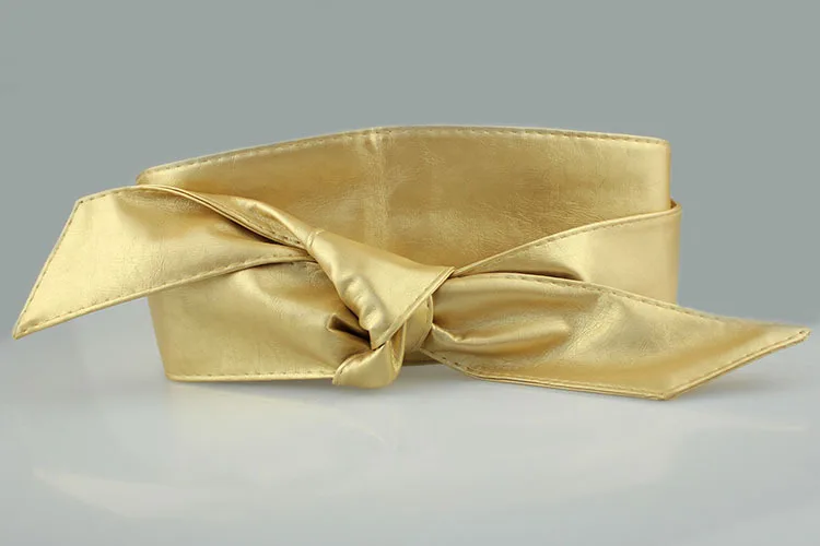 IMucci пояс из искусственной кожи Корсет с бантом галстук для женщин|Женские ремни| |