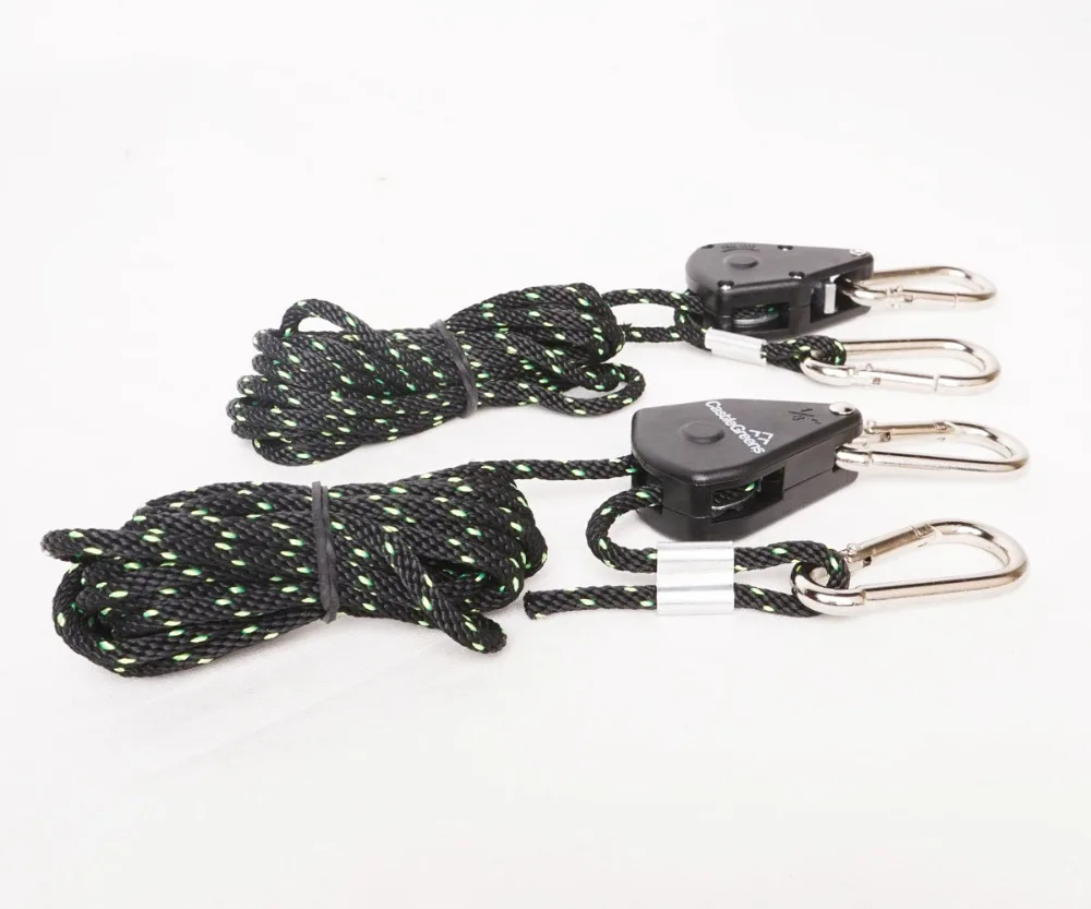 1 пара 1/8 дюймов Регулируемый сверхмощный трос трещотка вешалка усиленные