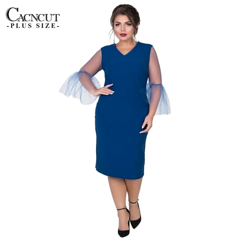 CACNCUT 4XL 5XL летнее женское платье большого размера повседневное 6XL БОЛЬШОЙ РАЗМЕР кружевное платье с v-образным вырезом сексуальные сетчатые вечерние платья для ночного клуба