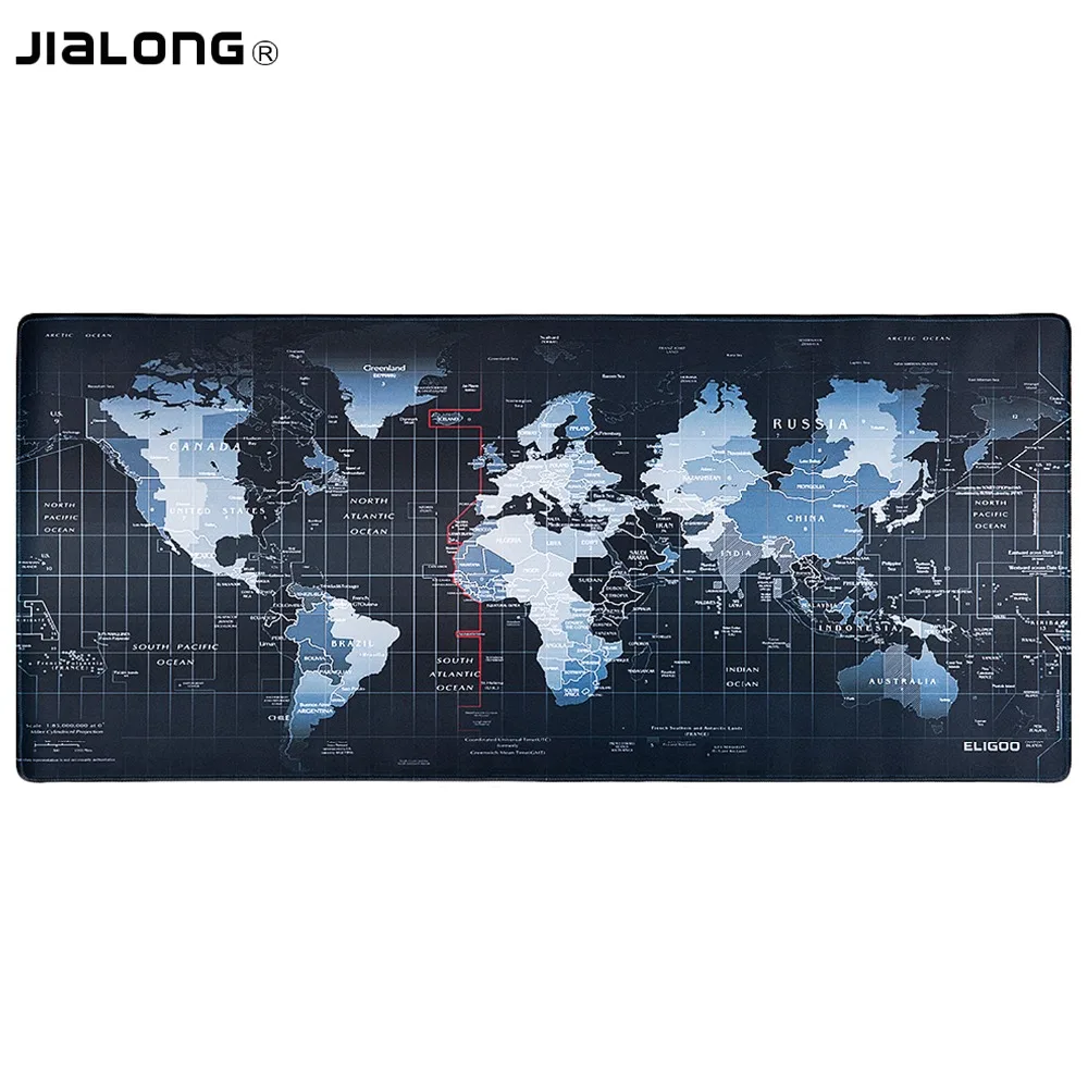 JIALONG карта мира узор игровой коврик для мыши большой компьютер Mause коврик ноутбук для геймеров коврик для мыши игровой коврик для мыши для мужчин подарок для геймера