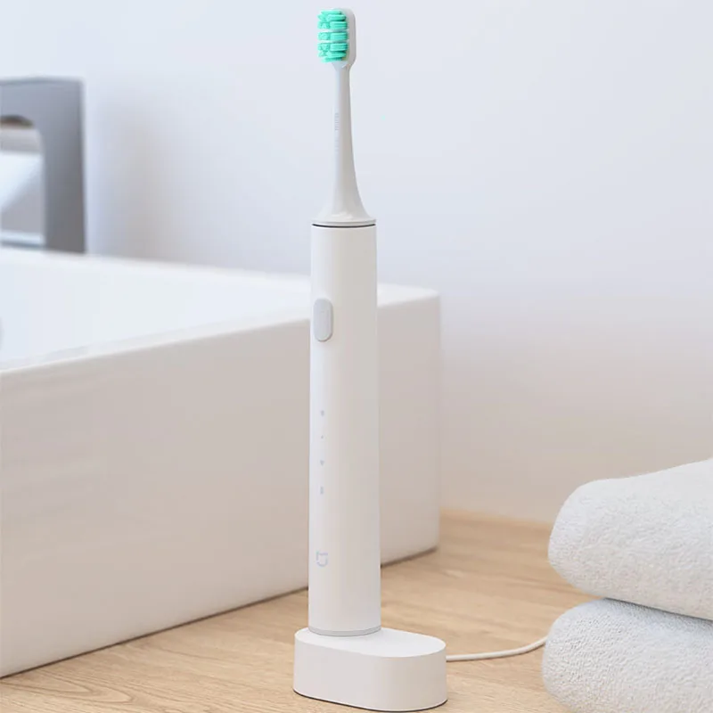 

Xiaomi Mi Home DDYS01SKS Водонепроницаемая электрическая зубная щетка с зарядкой звуковой волны Автоматическая Мягкая зубная щетка головка для дома ...