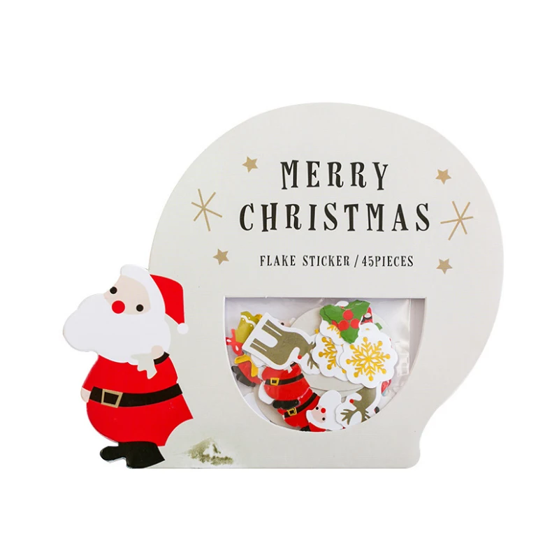 

45 pcs/lot Christmas series sticker DIY diary album decoration stickers scrapbooking planner label Scrapbook stickers