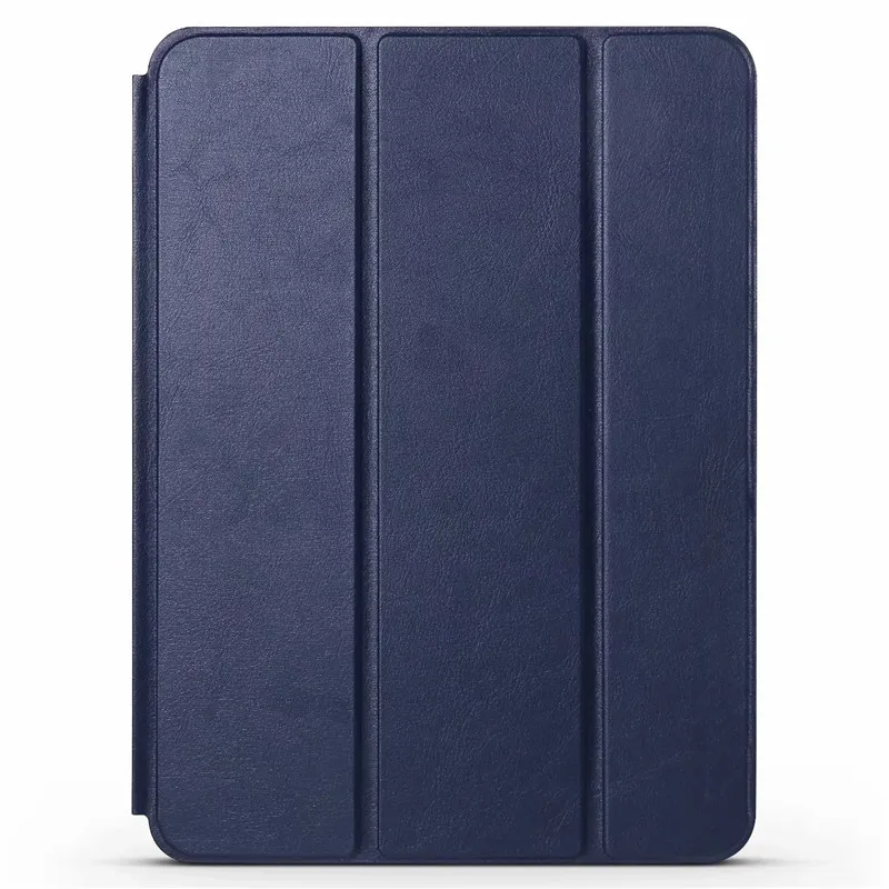Тёмно-синий Тонкий роскошный чехол из искусственной кожи для iPad Pro 11, Магнитный чехол для нового iPad Pro 11 дюймов, автоматический режим сна+ экран+ стилус - Цвет: Тёмно-синий
