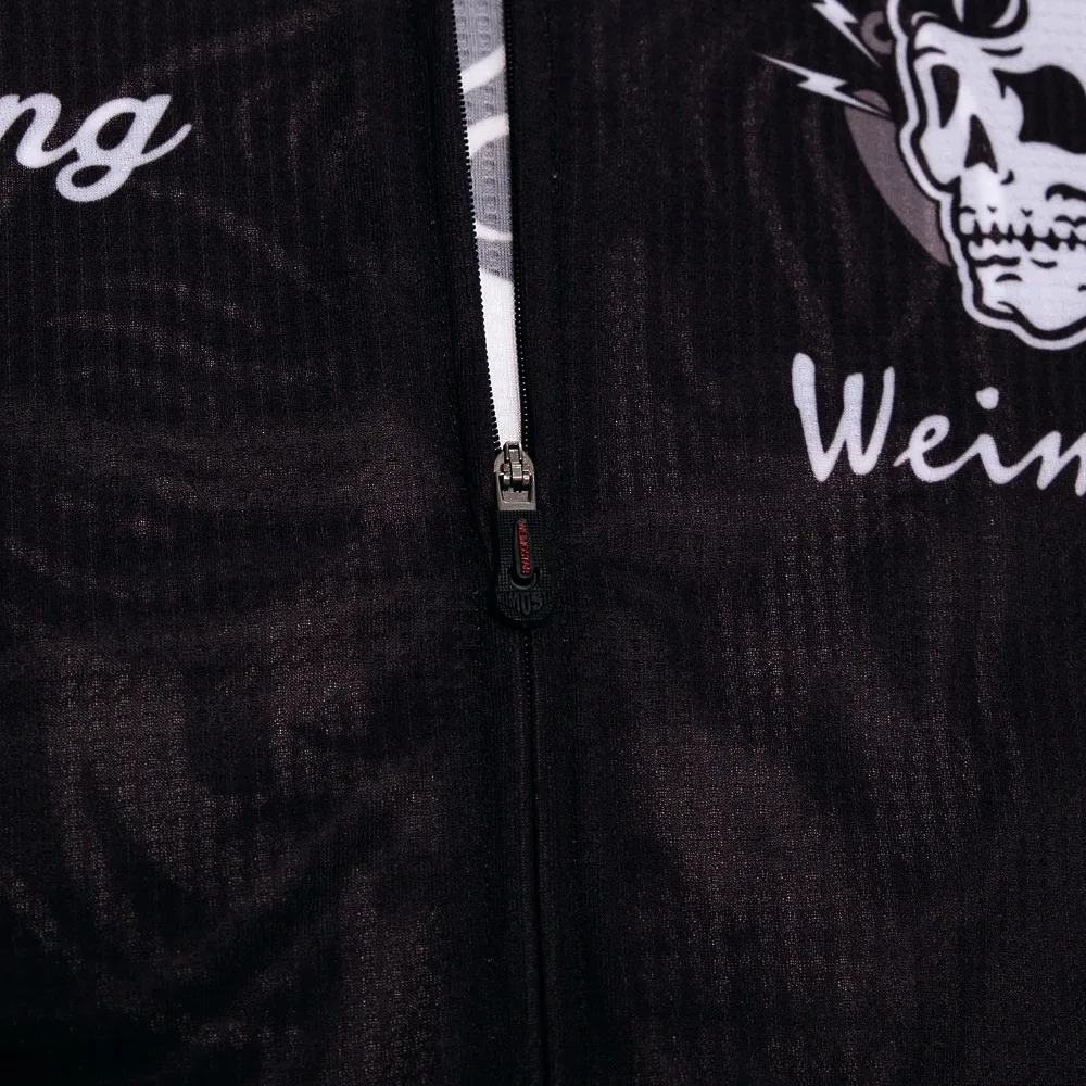 Pro Мужская дышащая одежда для велоспорта Черная Спортивная с длинным рукавом