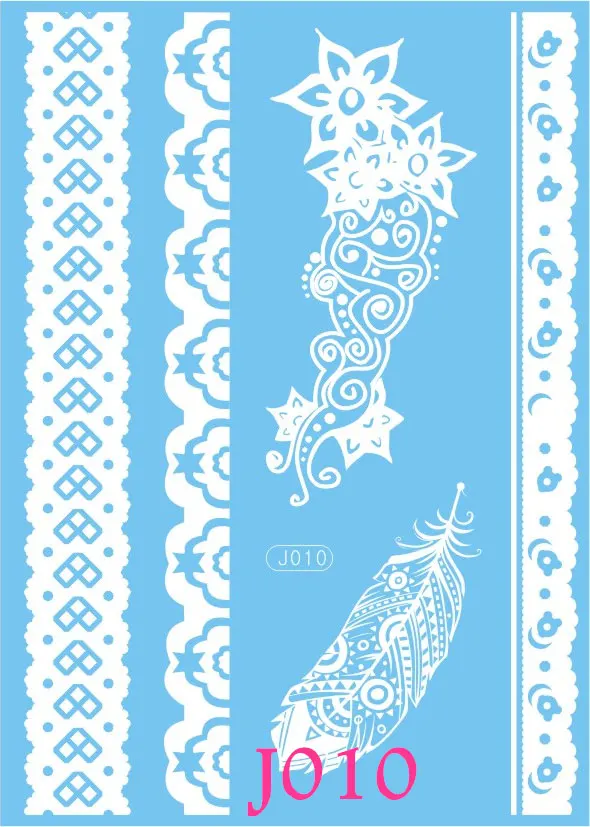 Красивая Белая искусственная татуировка для женщин 1 шт. | Красота и здоровье