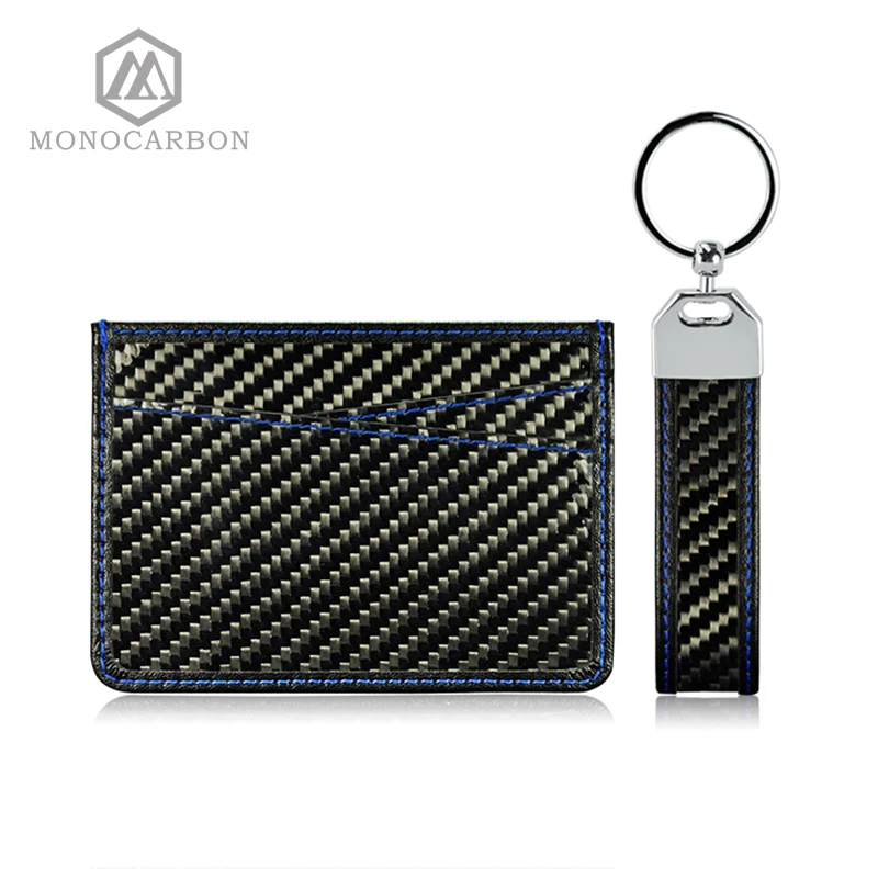 Monocarbon New Arrival Flexible Ultra Thin Mini Carbon Fiber Couple Credit ID Cards Holders Gifts | Багаж и сумки