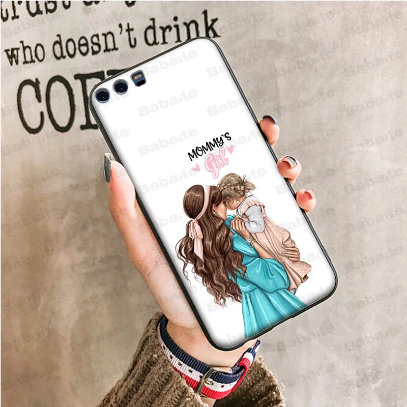 Чехол для телефона Babaite Baby and Mom Girl Queen DIY чехол Huawei Mate10 Lite P20 Pro P10 Plus Honor 9 10 мобильного