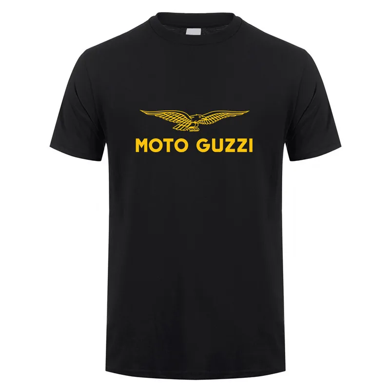 Moto Guzzi футболка Летняя хлопковая мотоциклетная футболка с короткими рукавами Мужская футболка футболки LH-085