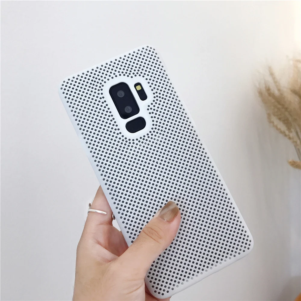 Case for Samsung Galaxy S8 Popular Net Breathable Phone For S9 Plus Note8 Soft Silicone Cool Hollow Mesh Back Cover |