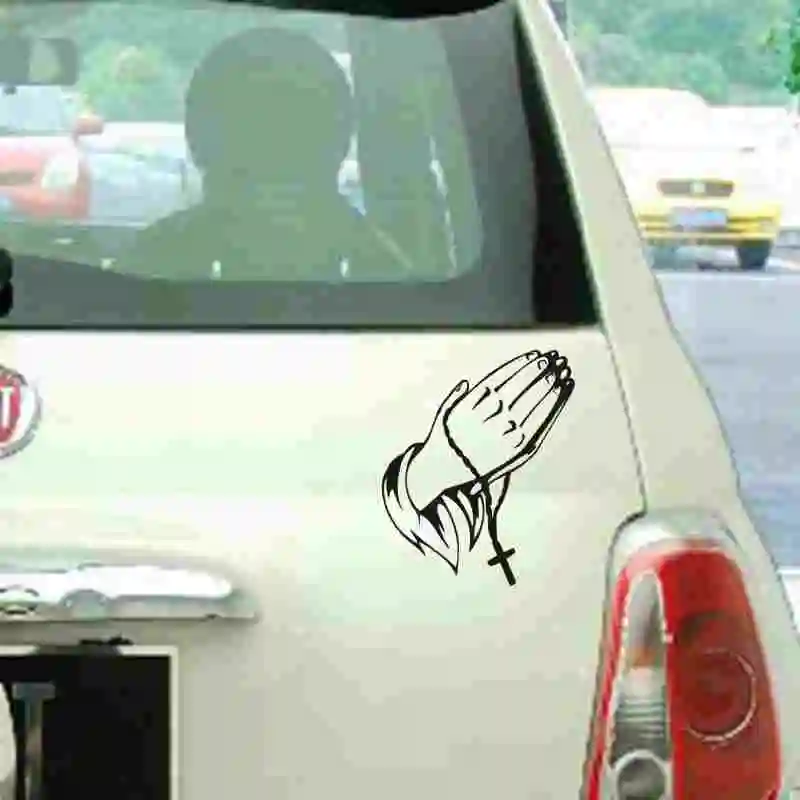 Крест Христианская молитва автомобиль грузовик окно веселый наклейка бампер