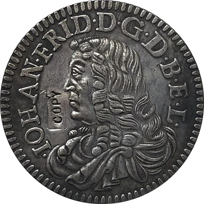 1676 немецкий Thaler-Johann Фридрих копия монет | Дом и сад