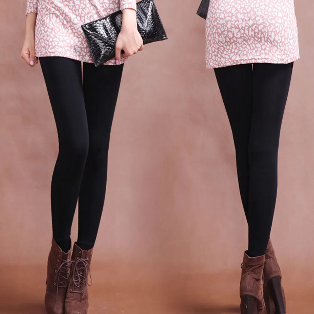 2018 Новые Осенние Теплые женские леггинсы Вельветовая с завышенной талией теплые