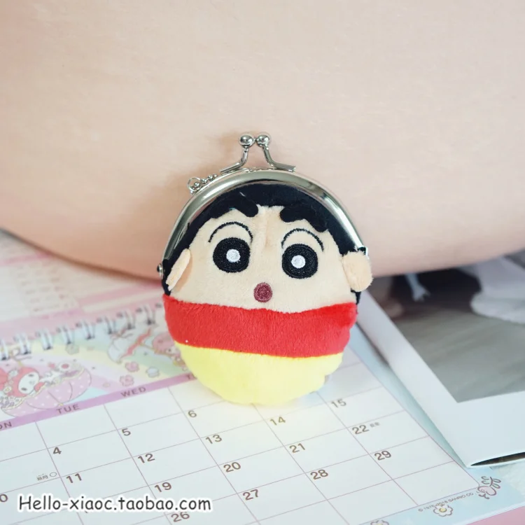 shin 1 шт. Crayon Shin-chan плюшевые кошельки мультфильм японское аниме Shin-chan плюшевые куклы для сумки подвеска брелок детские подарки - Цвет: shin