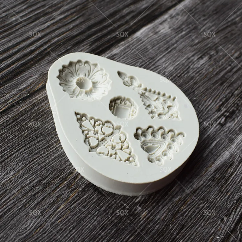 3D ретроювелирные изделия силиконовая форма для помадки в форме алмаза