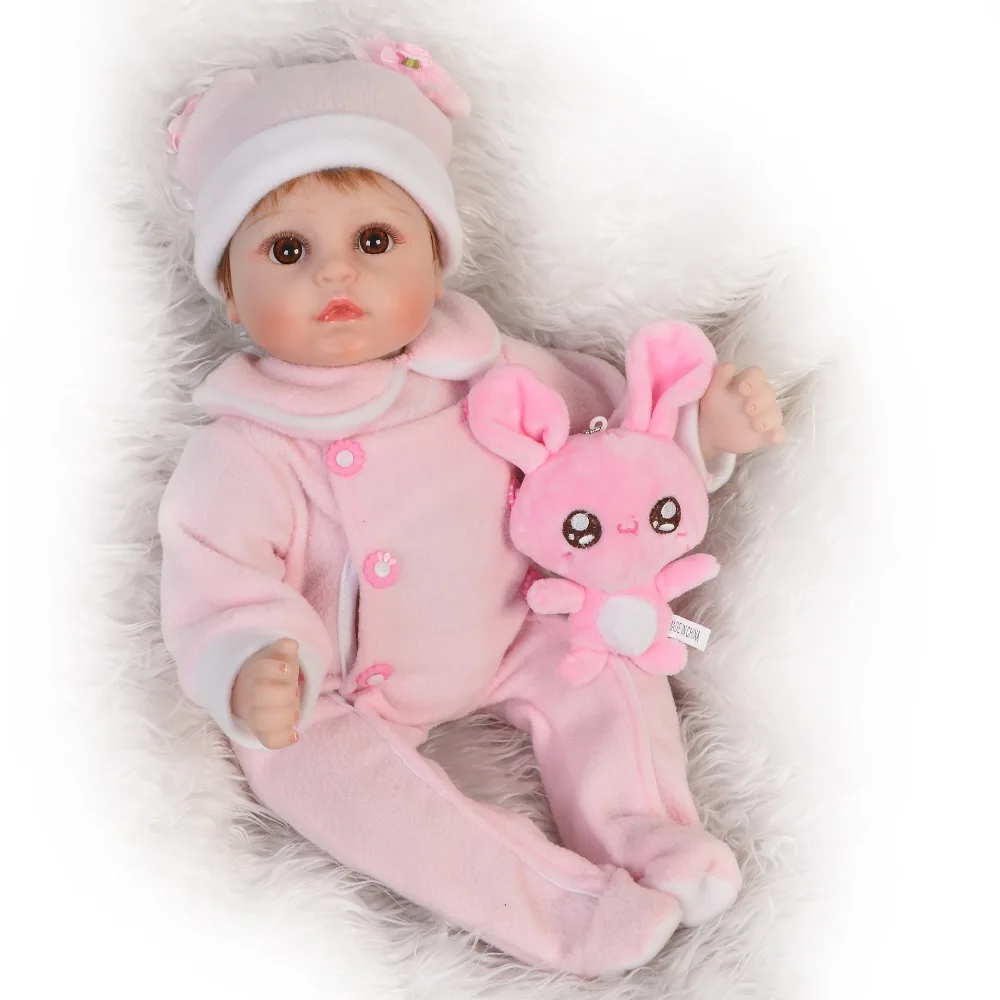 Кукла для новорожденных boneca Reborn куклы мальчиков и девочек 18 &quot43 см bebes reborn silicone bayb