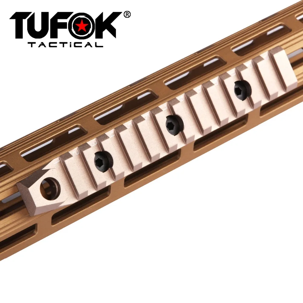 TuFok Tactical M lok Пикатинни секция 13 Mlok Слоты расширение Вивер рейку адаптер крепление
