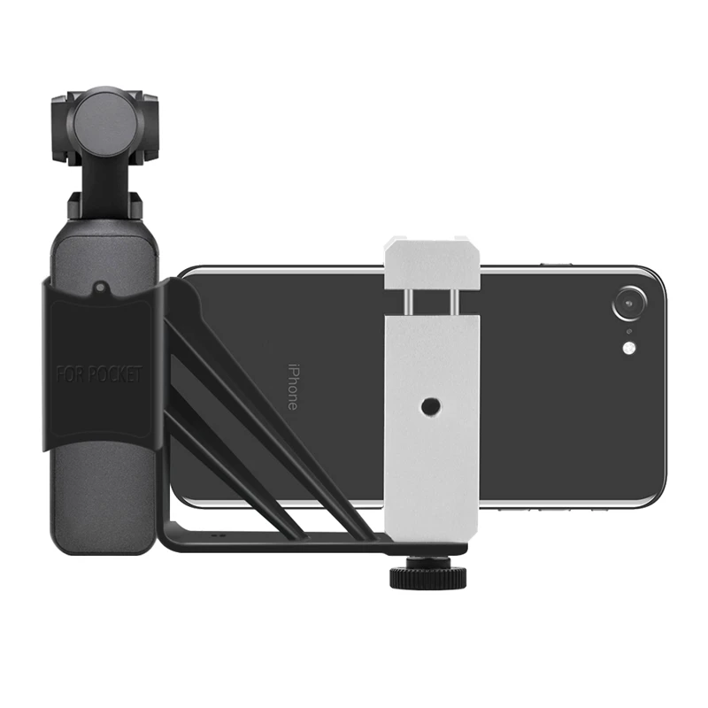 Карманный стабилизатор для камеры DJI Osmo с холодным башмаком 1/4 винтовой держатель для мобильного телефона с зажимом для кронштейна штатива