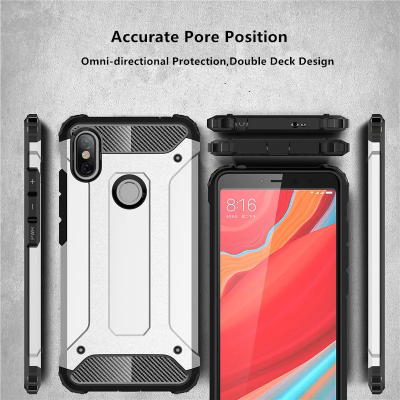 Hybrid Shockproof Armor Phone Back Case for Xiaomi Redmi 6A 6 S2 5A 4A 5 Plus Note Pro 4 4X Hard Rugged Impact Cover Fundas |