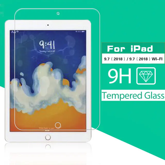Взрывозащищенное Закаленное стекло премиум класса пленка для Apple ipad 9 7 2018 Wi Fi