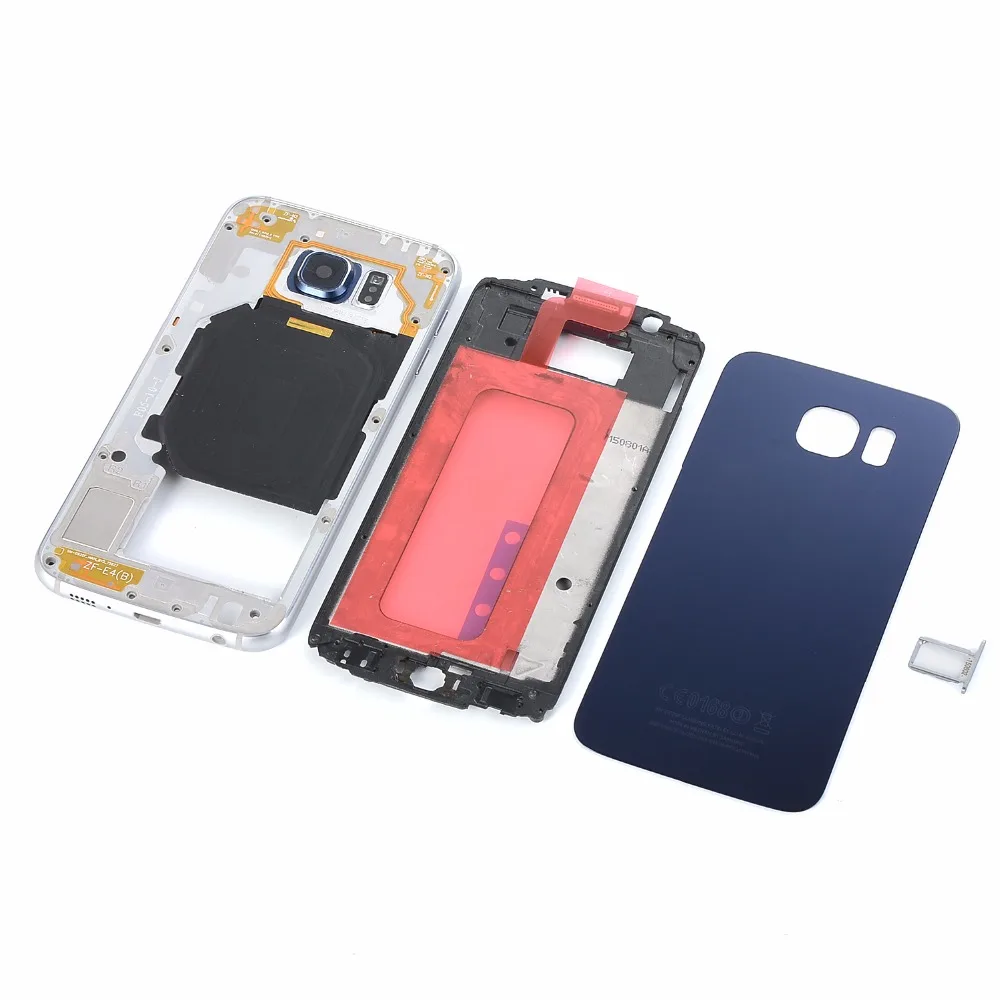 Чехол для SAMSUNG Galaxy S6 SM G920 G920F G920A G920P (стеклянная задняя крышка аккумулятора +