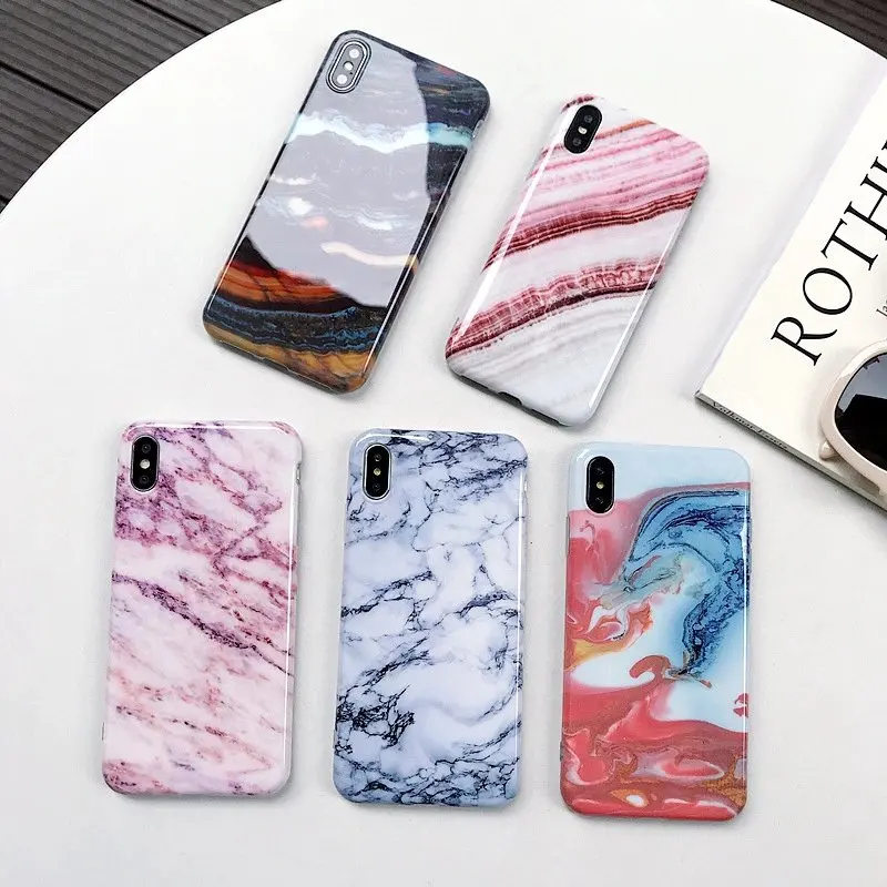 Мраморный чехол для iPhone X XS MAX 8 7 6 s Plus Ультратонкий Мягкий ТПУ силиконовый R Coque Fundas