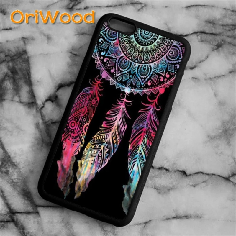 Чехол OriWood Ловец снов с рисунком мандалы для iPhone 6s 7 8 plus X XR XS 11 12 pro max Samsung Galaxy S7 S8 S9 S10