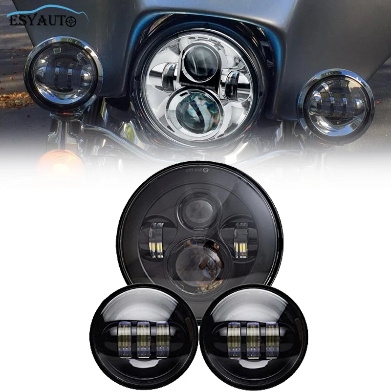 7 дюймовая передняя фара дневного света ближнего/дальнего + 4 5 30 Вт