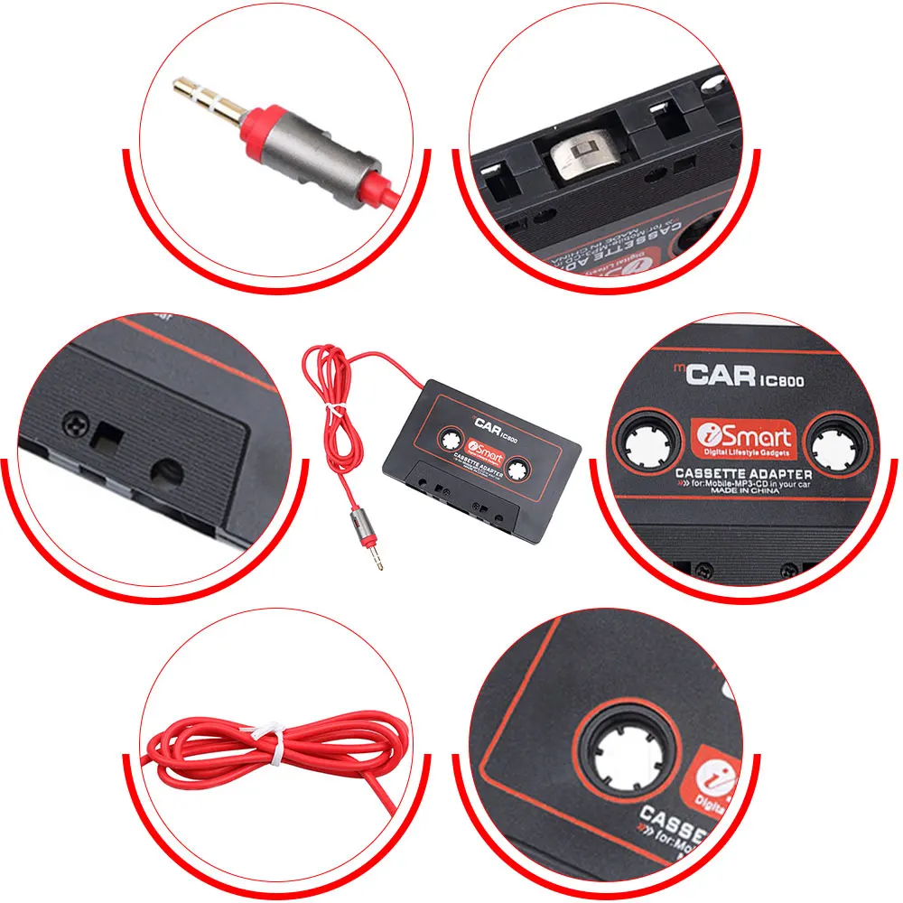 1 шт. Новейшая автомобильная Кассетная лента адаптер Кассетный MP3 плеер конвертер