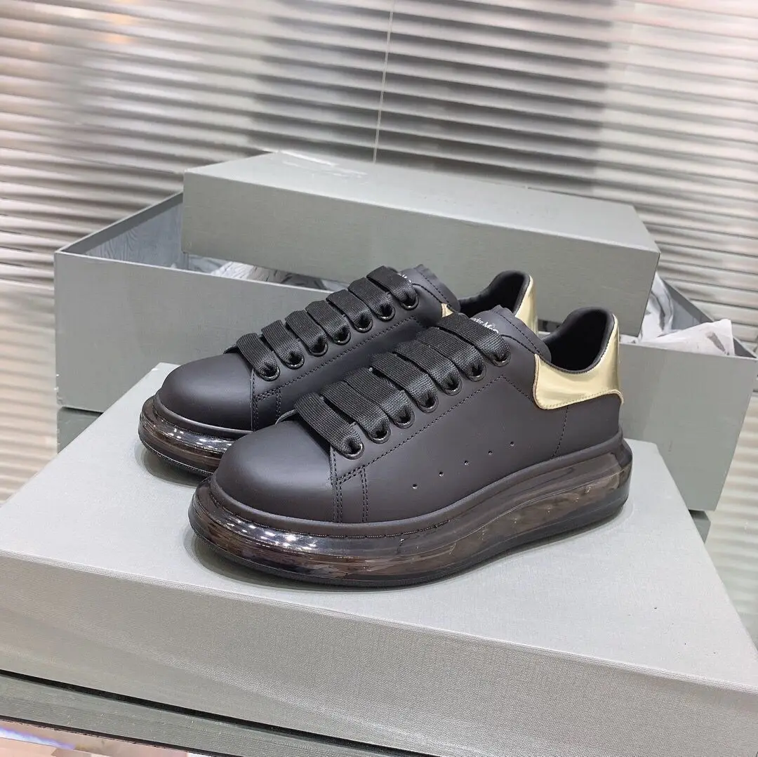 Buono Scarpe/популярные женские кроссовки из натуральной кожи; Повседневная кружевная обувь на платформе; Прозрачный каблук; женские брендовые кроссовки;