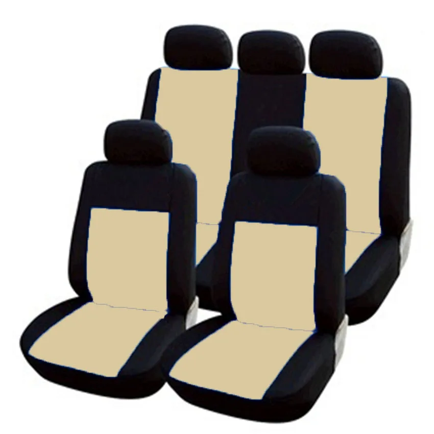 

High Quality Car Seat Covers Polyester 3MM Composite Sponge Universal Fit Car Styling for lada Toyota seat cover car accessories