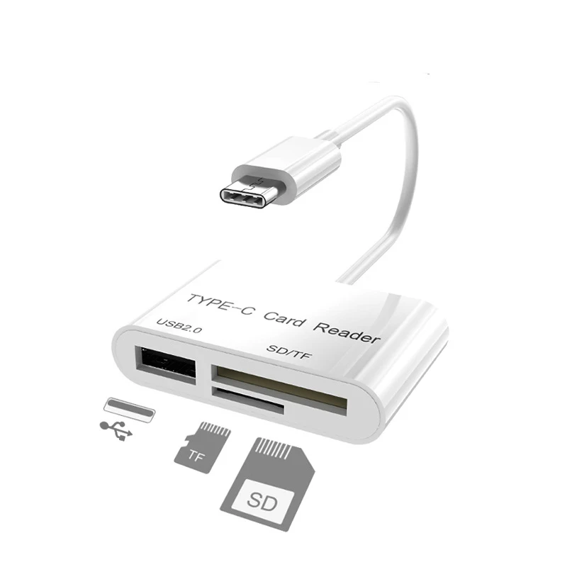 Устройство для чтения карт памяти USB 2 0 3 в 1 SD/TF/ Compact Flash|Картридеры| |