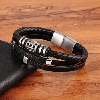 Style Personality Jewelry Genuine Leather Bracelet 4