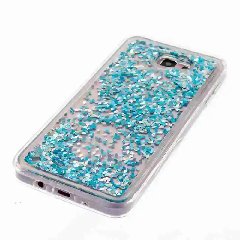 UPaitou for Samsung Galaxy J5 Prime Dynamic Liquid Glitter Paillette Case G570F Bling Back Cover TPU Silicon |