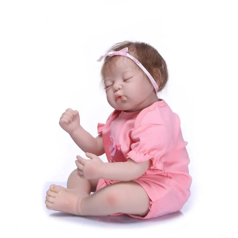 Силиконовые Милые Новорожденные Детские куклы и Одежда для кукол мягкие детские