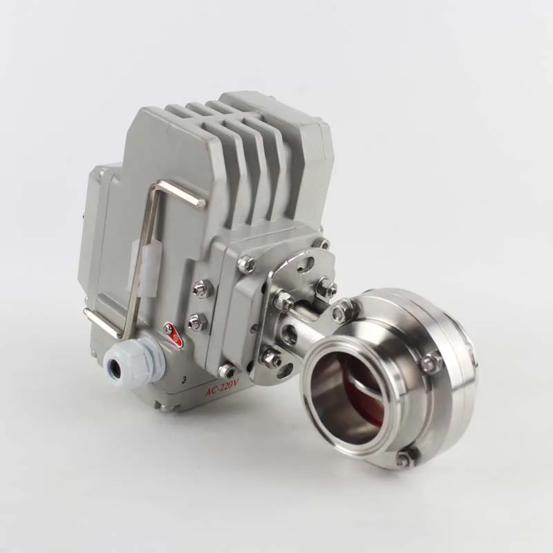 

Stainless steel 304 Sanitary Electric Butterfly Valve,Regulation typeO.D19-102mm Clamp Connection Electric tool