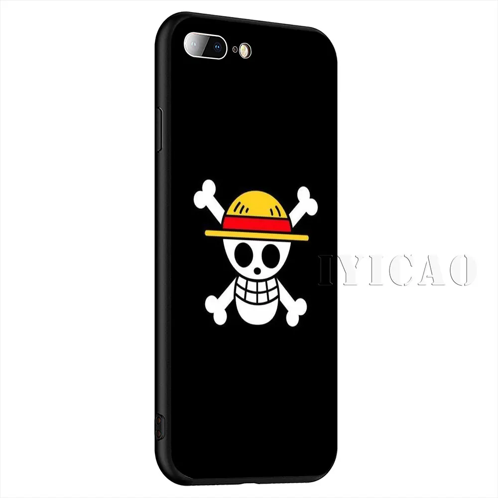 IYICAO Anime One Piece Luffy Soft Case for iPhone XR X XS Max 8 7 6 6S Plus 5 5S SE Cover |