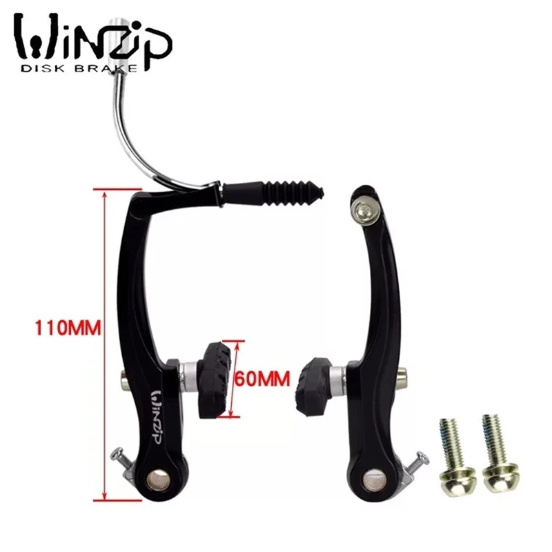 MTB Mountain Bike V Brake caliper Aluminum Alloy Black Universal Bicycle Pads Hydraulic Brakes Parts Accessories | Спорт и