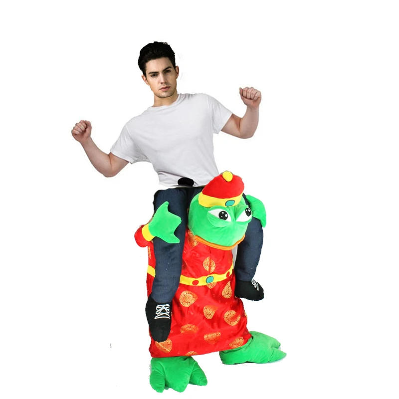 Новинка 2019 костюм талисмана унисекс для взрослых Фортуны лягушки необычное