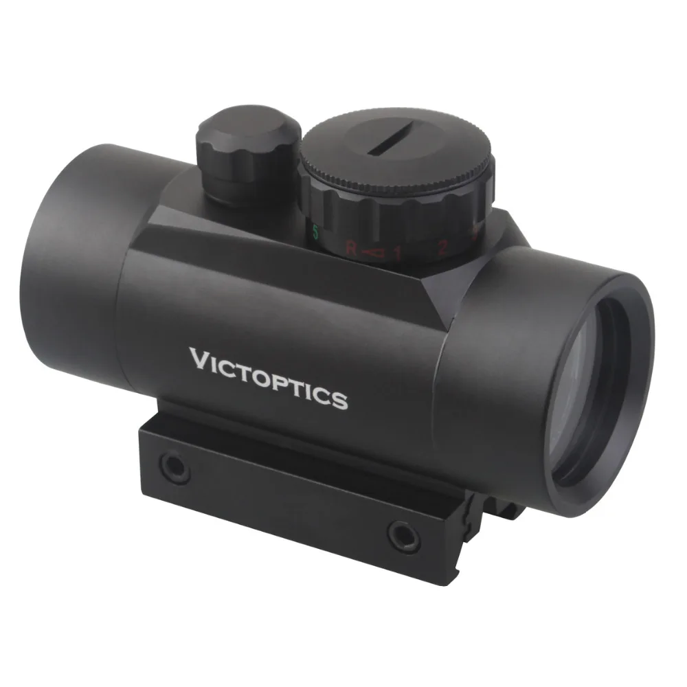 Прицел коллиматорный VictOptics 1x35 для охоты красная точка с направляющей Вивера 21 мм