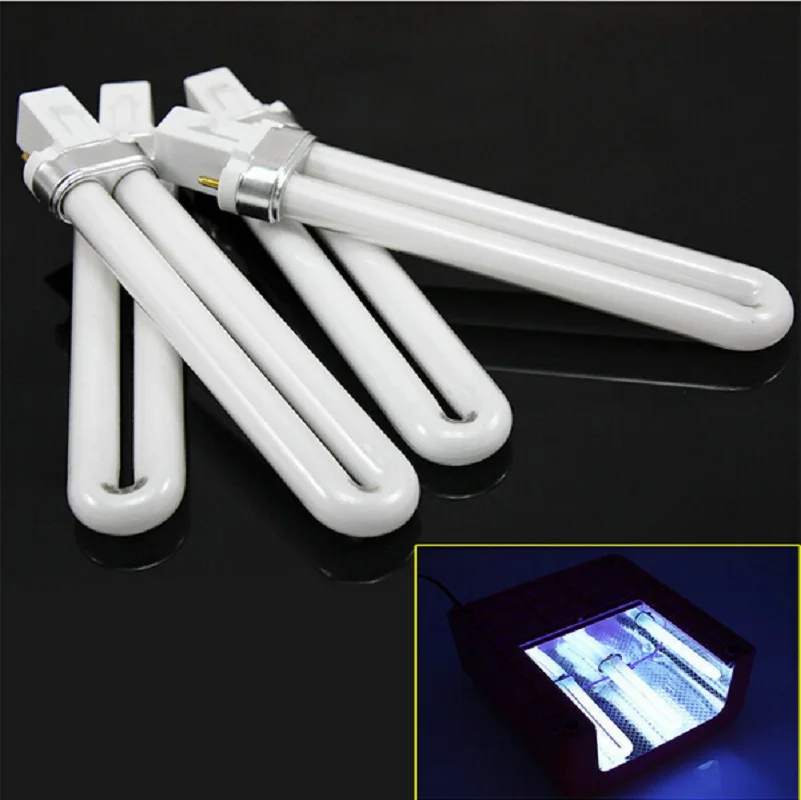 Hot Professional 4 pcs UV LED Lamp Bulb for Replacement Nail Dryer Polish Gel Art Tool Suitable 9W Power | Красота и здоровье