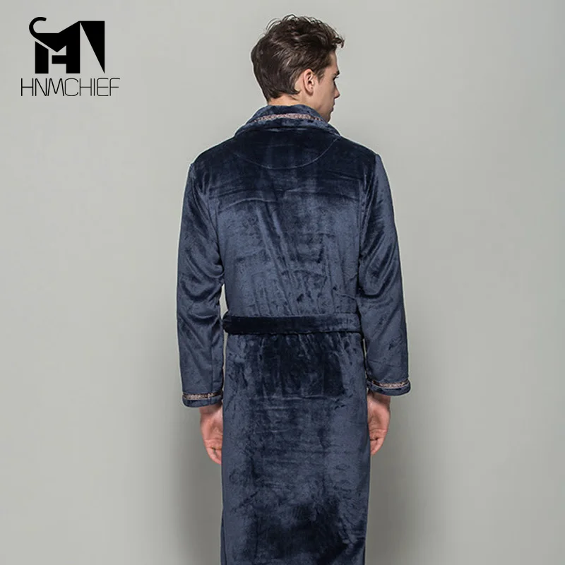 халат пижама халаты мантия мужской махровый Осень зима толстый длинный