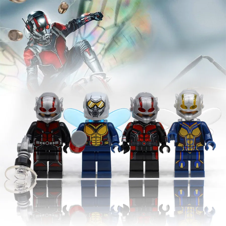 Новый стиль Муравей Человек ОСА фигурки Legoings Марвел Капитан Мститель