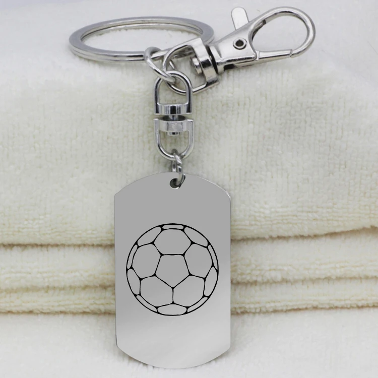 

New Arrival Stainless Steel Keyring Personality Football Keychain Best Christmas Gift For Friend Dropship Accepted YP6732