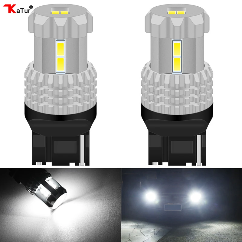 Katur 2 шт. T20 7440 7441 992 светодиодный ные лампы W21W WY21W задний фонарь заднего хода для