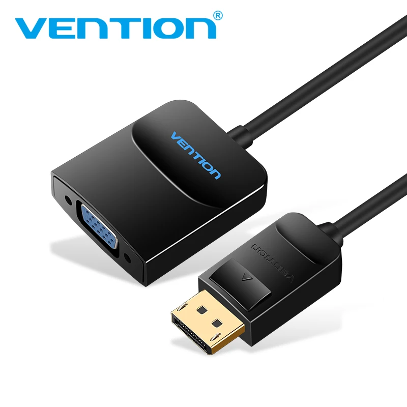 Адаптер Vention Displayport VGA конвертер DP Male Female для проектора телевизора монитора 1080P| |