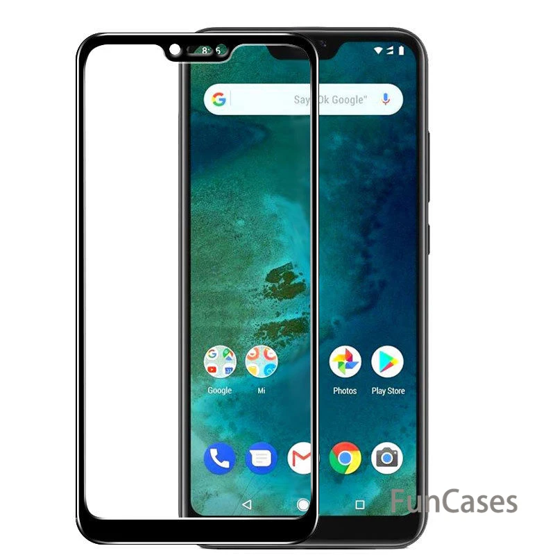 Защитное стекло для xiaomi mi a2 lite 6x 5x 8 pocophone f1 play glas на ksio xio poco a 2 светильник|Защитные