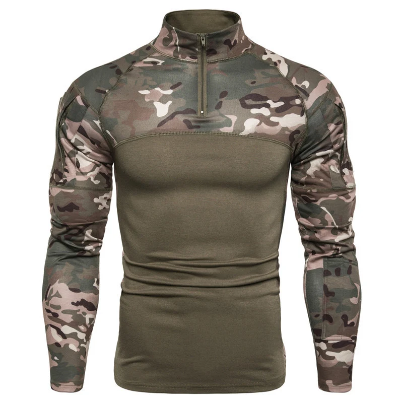 CP Refire gear камуфляж с длинным рукавом тактические футболки для мужчин SWAT Солдат Военная Боевая футболка Армия Страйкбол Пейнтбол тонкие охотничьи рубашки - Цвет: CP